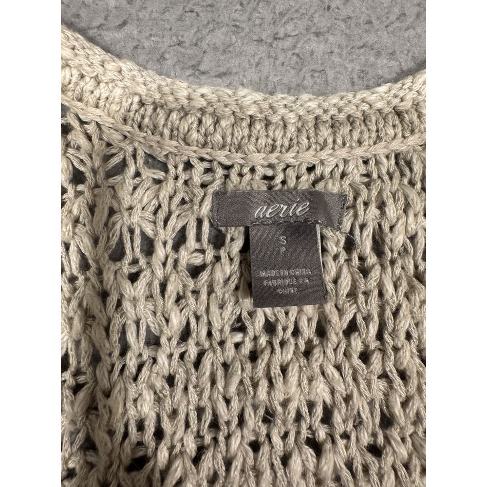 Aerie Cream Knit Tank Top - Picture 2 of 7